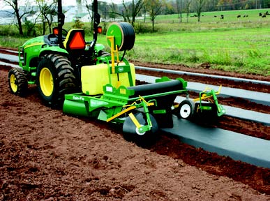 layer mulch plastic mini raised bed equipment laying field drip irrigation tape 2470 sku row lays